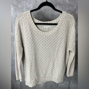 American Eagle Cropped Knit 3/4 Sleeve Sweater | Sz Med